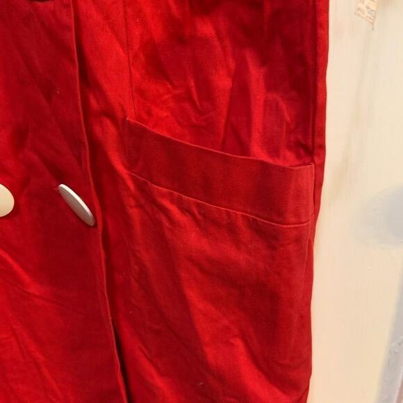 Vintage dress pin-up rockabilly red 50s Vicky Vaughn button collared dress! - Picture 8 of 8